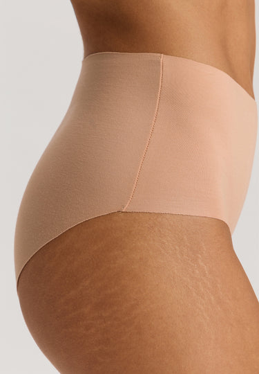 Invisible Cotton Cotton Blend Full Brief | Beige 71244-1272